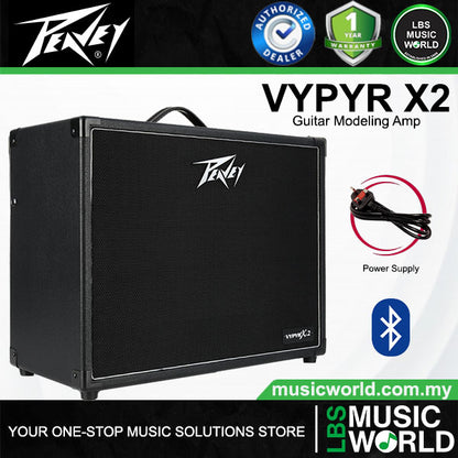 PEAVEY VYPYR Series Guitar Modeling Amplifier All in One for Electric Bass Acoustic with Bluetooth (X1 X2 X3)