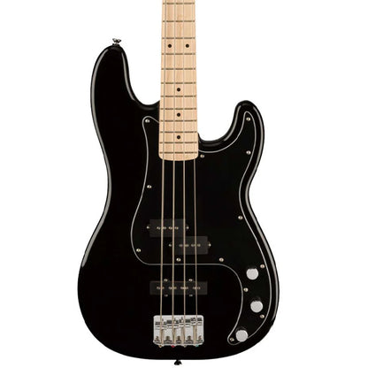Squier by Fender 4 String Affinity Series PJ Bass Guitar Pack Maple Fretboard with 15W Amplifier - Black