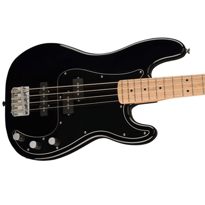 Squier by Fender 4 String Affinity Series PJ Bass Guitar Pack Maple Fretboard with 15W Amplifier - Black
