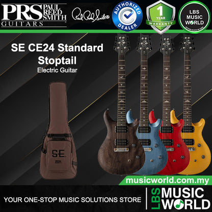 PRS SE CE24 Standard Stoptail Solidbody Electric Guitar with HH Pickup and Gig Bag