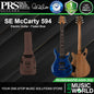 PRS SE McCarty 594 M522FE Solidbody Electric Guitar with HH Pickup and Gig Bag - Faded Blue