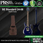 PRS SE Standard 24-08 Mahogany Solidbody Electric Guitar with HH Pickup and Gig Bag - Translucent Blue