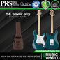 PRS SE Silver Sky Maple Solidbody Electric Guitar with SSS Pickup and Tremolo - Nylon Blue