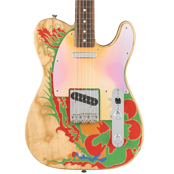 Fender Jimmy Page Dragon Telecaster Solidbody Electric Guitar with SS Pickup and Hardcase - Natural