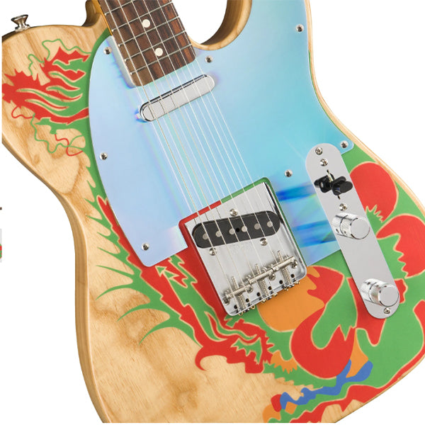 Fender Jimmy Page Dragon Telecaster Solidbody Electric Guitar with SS Pickup and Hardcase - Natural