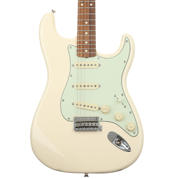 Fender Vintera 60s Stratocaster Modified Electric Guitar with Pau Ferro Fretboard and Tremolo - Olympic White
