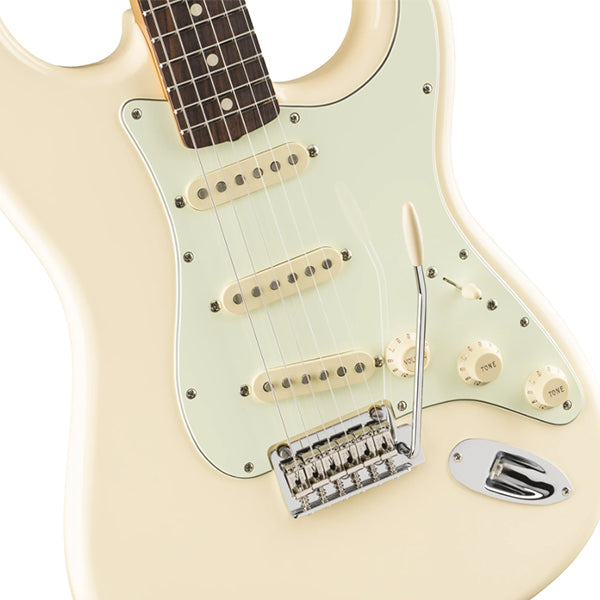 Fender Vintera 60s Stratocaster Modified Electric Guitar with Pau Ferro Fretboard and Tremolo - Olympic White