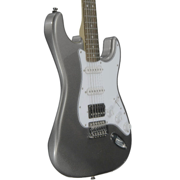 Squier Vintage Modified Stratocaster Electric Guitar with HSS Pickup and Tremolo - Gun Metal Grey