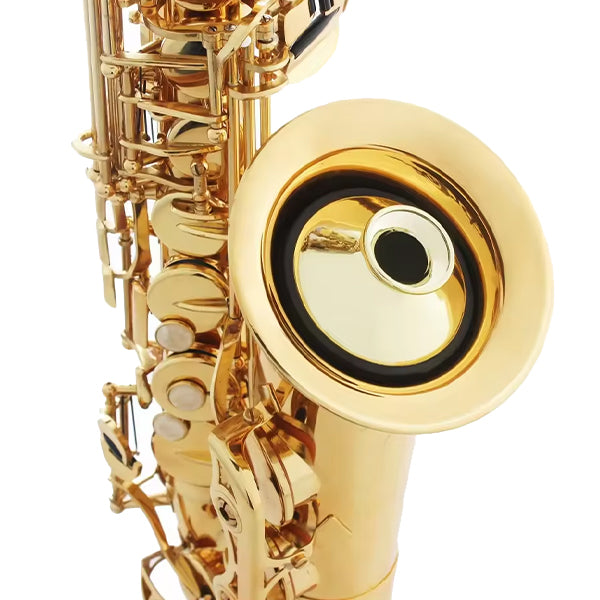 BSL Alto Saxophone Practice Mute ABS Lightweight Sax Dampener - Gold