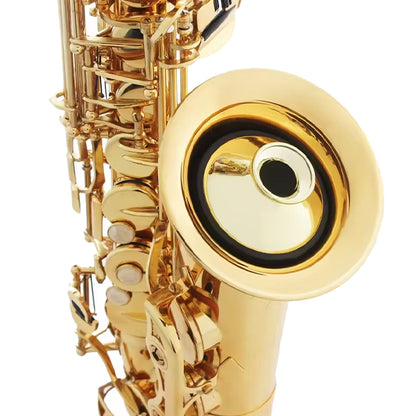 BSL Alto Saxophone Practice Mute ABS Lightweight Sax Dampener - Gold