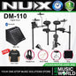 Nux DM-110 Digital Drum Complete Set with NPA-100 Personal Monitor Amplifier (DM110 NPA100)