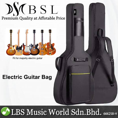 BSL EG1 Electric Guitar Bag for All Size Electric Guitar Padded Backpack Soft Case