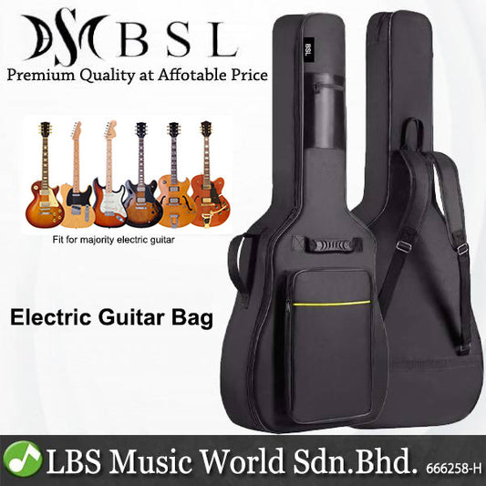 BSL EG1 Electric Guitar Bag for All Size Electric Guitar Padded Backpack Soft Case