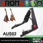 Aroma AUS02 Violin Or Ukulele Stand Metal Adjustable Foldable Holder - Black