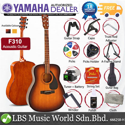 Yamaha F310 41'' Full Size Acoustic Guitar Package (F-310 F 310)