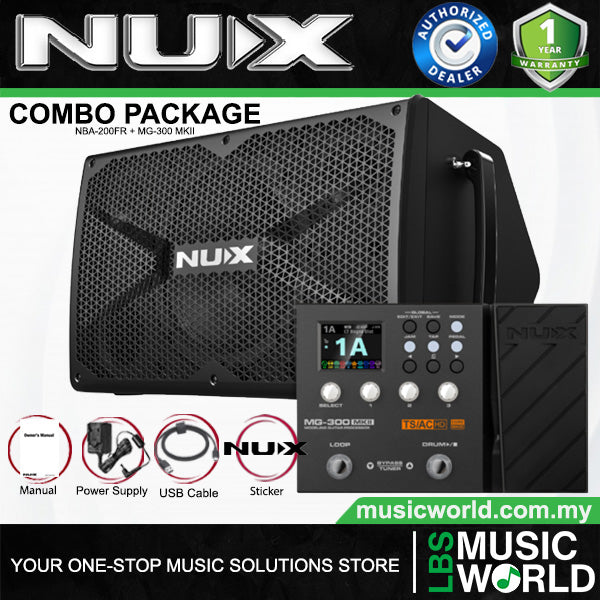 Nux MG-300MKII Modelling Guitar Processor Multi Electric Guitar Effects Pedal (MG300 MG300MKII)