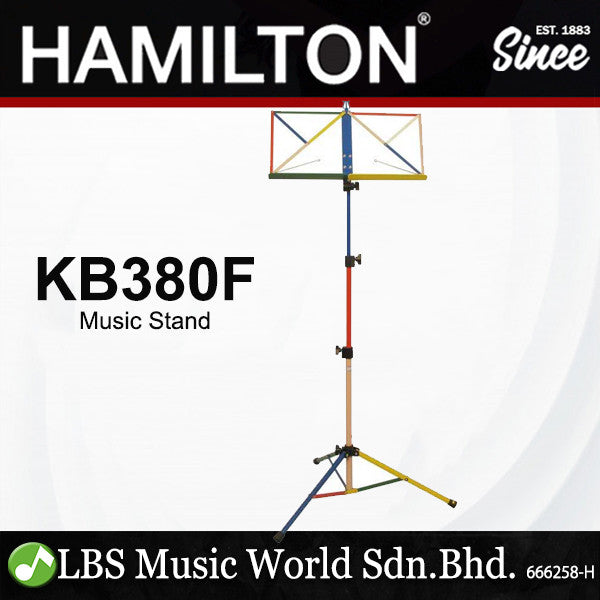 Hamilton KB380F 3 Section Advance Musical Book Stand Black With Bag (KB380)