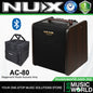 NUX AC-80 Stageman II 80 Watt Rechargeable Battery Powered Amp Acoustic Guitar Speaker Amplifier with Looper and Bluetooth