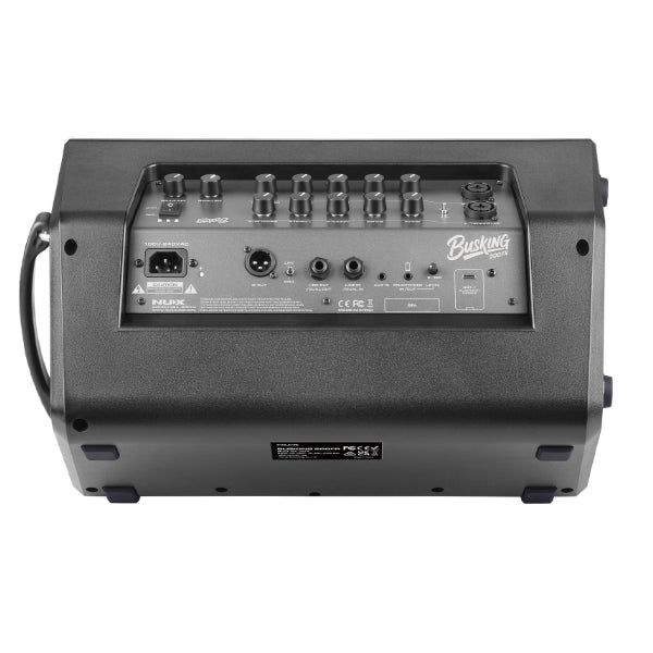 NUX NBA-200FR Busking 276 Watt Portable Battery Powered Speaker Amplifier with Bluetooth (NBA200FR)