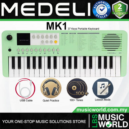 Medeli MK1 37 Key Portable Mini Keyboard with Original Adapter