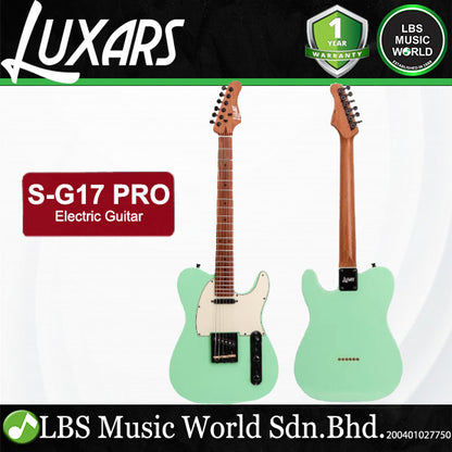 Luxars S-G17 PRO High-End TL Alder Body Electric Guitar SS Pickup with Roasted Maple Fretboard - Package (S G17)