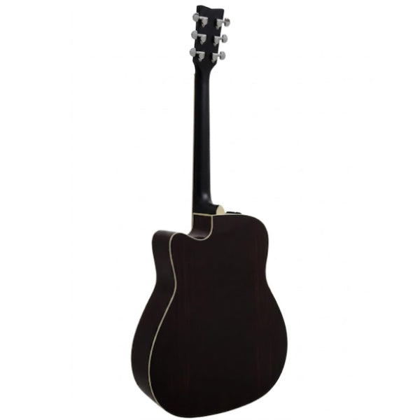 Yamaha FGX830C 41" Dreadnought Solid Spruce Acoustic Electric Guitar With Pickup Black (FGX830)
