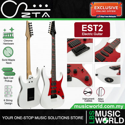 ZTA EST2 Super Stratocaster Electric Guitar Package Amplifier Bundle Set with Tremolo
