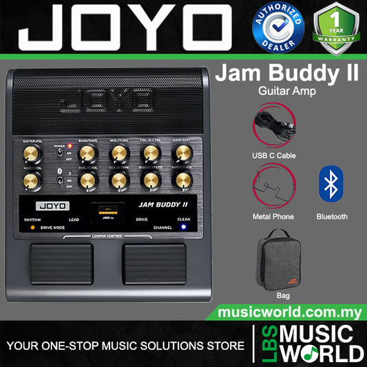 Joyo Jam Buddy II 8 Watt Portable Multi Effect Electric Guitar Amp Built in Bluetooth
