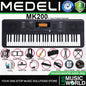 Medeli MK200 61 Keys Portable Keyboard Complete Package with Original Adapter  - Black