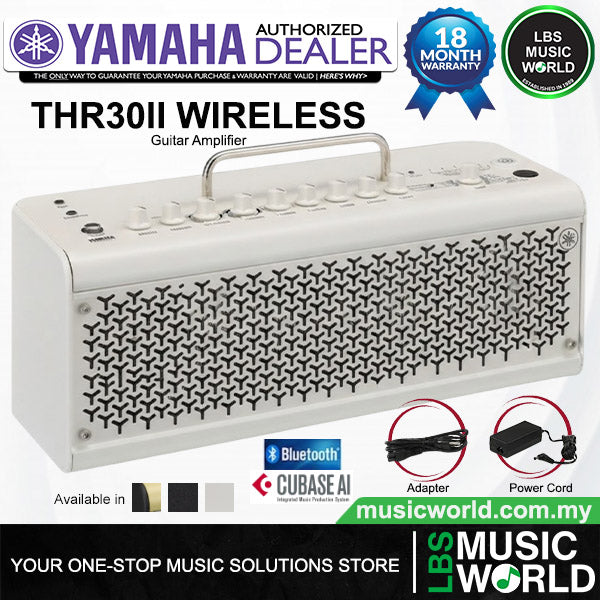 Yamaha THR30II Wireless 30 Watt Modeling Combo Guitar Speaker Amplifier - White
