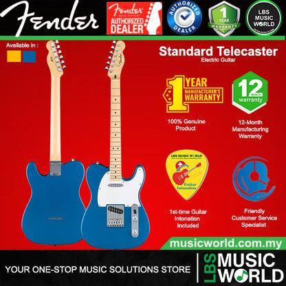 Fender Standard Telecaster Poplar Body Electric Guitar SS Pickup with Maple Fingerboard