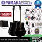 Yamaha FGX820C 41'' Dreadnought Solid Spruce Acoustic Electric Guitar- Black (FGX 820C)