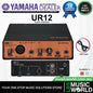 Yamaha Steinberg UR12 MK3 2 x 2 USB 3.0 audio interface with 1 x D-PRE and Cubase