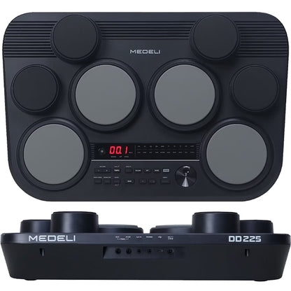 Medeli DD225 8 Pads Portable Tabletop Electric Drum with USB and Built In Speaker