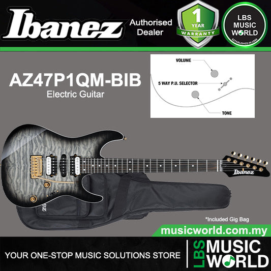 Ibanez AZ47P1QM American Basswood Top Electric Guitar with HSH Pickup and Ebony Fingerboard