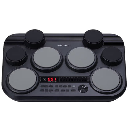 Medeli DD225 8 Pads Portable Tabletop Electric Drum with USB and Built In Speaker