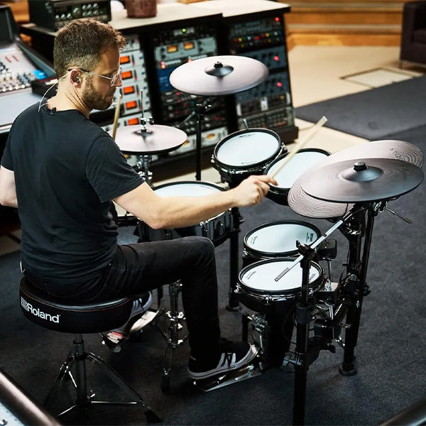 Roland TD713 Digital Electronic V-Drums 7 Series Kit Set Package with Pedal