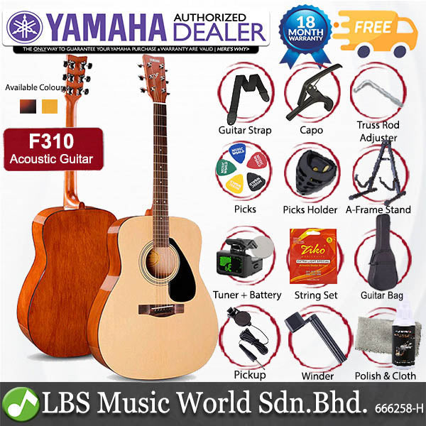 Yamaha F310 41'' Full Size Acoustic Guitar Package (F-310 F 310)