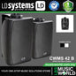 LD Systems CWMS 42 20 Watt 4 Inch Woofer 2 Wat Wall Mount Speaker or Speaker100 Volt - Pair (CWMS42 100V)