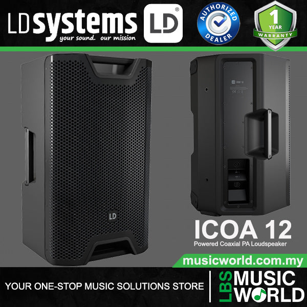LD Systems ICOA 12 250 Watt 12 Inch Passive Coaxial PA Loudspeaker (LDICOA12INT)