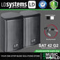 LD Systems SAT 42 G2 60 Watt 4 Inch Passive Installation Monitor Wall Mounted Loudspeaker with 2 Way Speaker - Pair (LDSAT42G2)