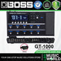 Boss GT-1000 Guitar Multi Effects USB Pedal Basic Package with Amplifier Modeling (GT1000)