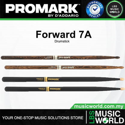 ProMark Forward 7A Hickory Drumstick Oval Wood Tip (TX7AW-FG TX7AW-AG)