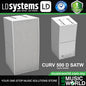 LD Systems CURV 500 D SAT 8ohms Duplex Satellite Wall Mounted Loudspeaker - White (LDCURV500DSATW)