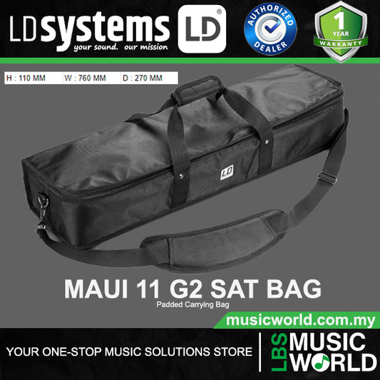 LD Systems MAUI 11 G2 SAT BAG Padded Carrying Bag For MAUI G2 Column