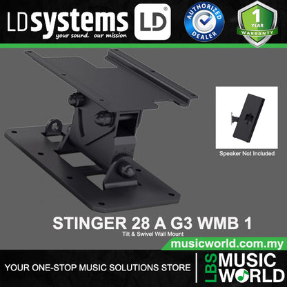 LD Systems Stinger 28 A G3 WMB 1 Tilt or Swivel Wall Mount for LDEB282AG3