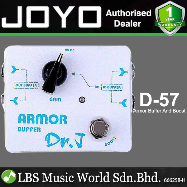 Joyo D-57 Dr.J Armor Buffer And Boost Guitar Effect Pedal (D57 D 57)