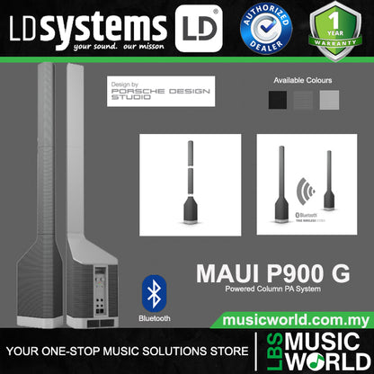 LD Systems MAUI P900 Powered Column PA System by Porsche Design Studio (LDMAUIP900)