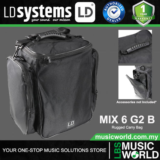 LD Systems MIX 6 G2 B Protective Cover Rugged Carry Bag (MIX6G2B LDMIX6G2B)