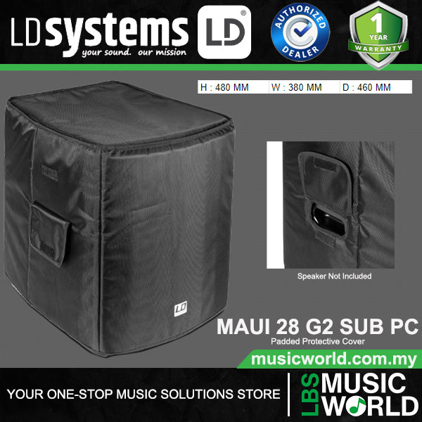 LD Systems MAUI 11 G2 SUB PC Padded Carrying Protective Cover For MAUI 11 G2 Subwoofer